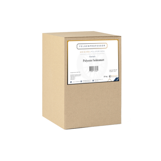 OEM Polyester Klarpulver Felgenpulver Pulverlack Seidenmatt 20 KG