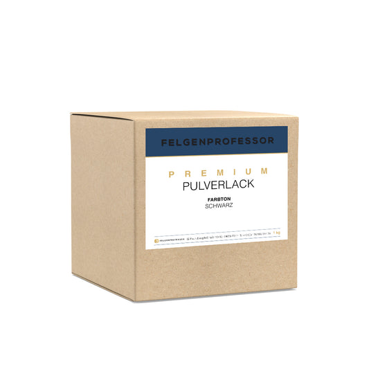 OEM Pulverlack Felgenpulver Schwarz Matt (RAL 9005) 1 KG