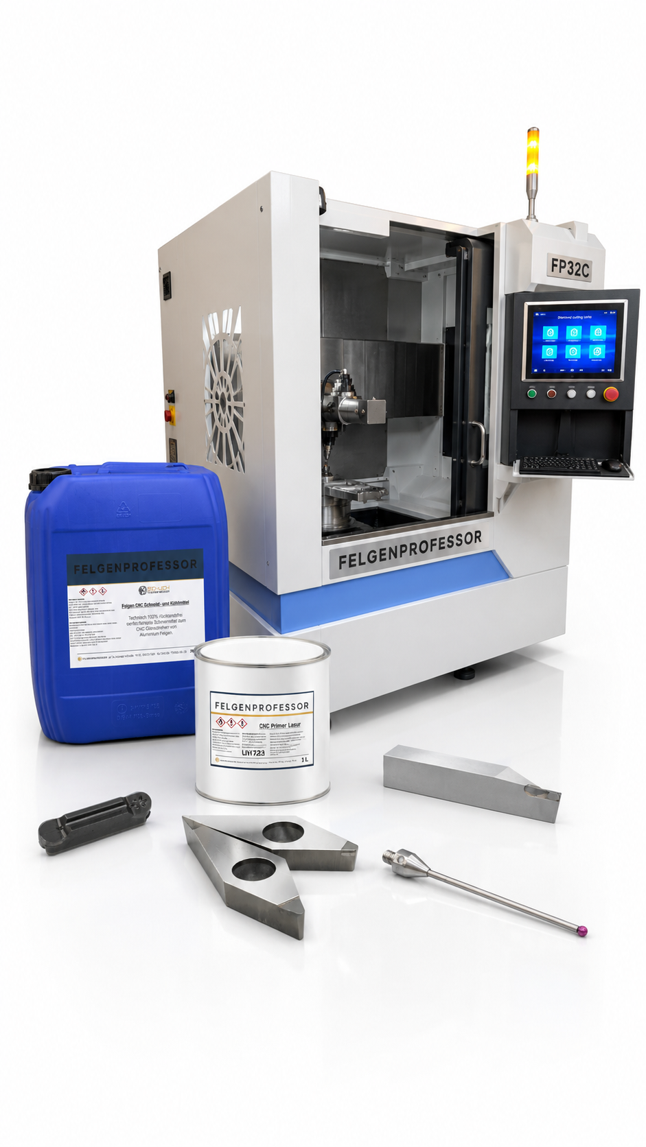 Professionelle CNC-Glanzdrehtechnik für die Felgenaufbereitung