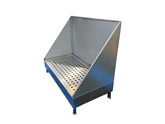 Abspülbecken / Felgen-Reinigungsstation aus Edelstahl