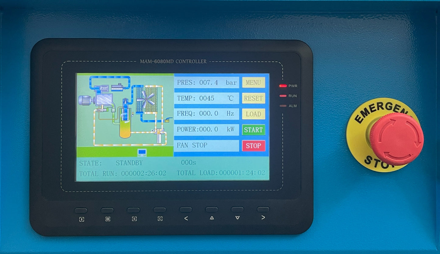 Felgenprofessor Schraubenkompressor SAC-30 – 30 kW Industriekompressor mit Kältetrockner & Filtern