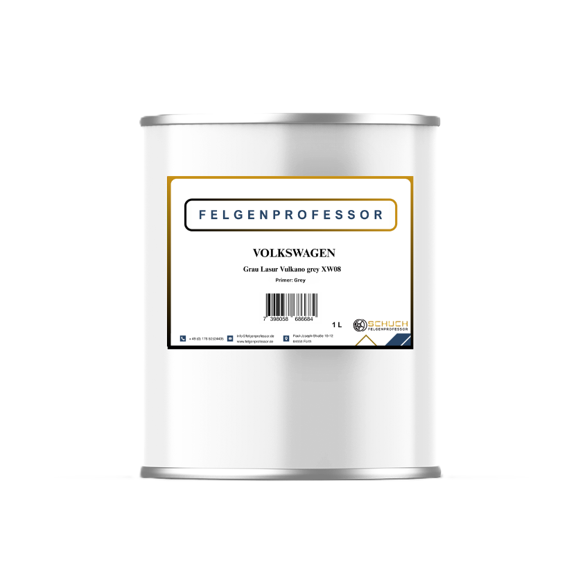 VW Grau Lasur Vulkano grey XW08 - Original Felgenlack
